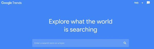 fare ricerche con google trends